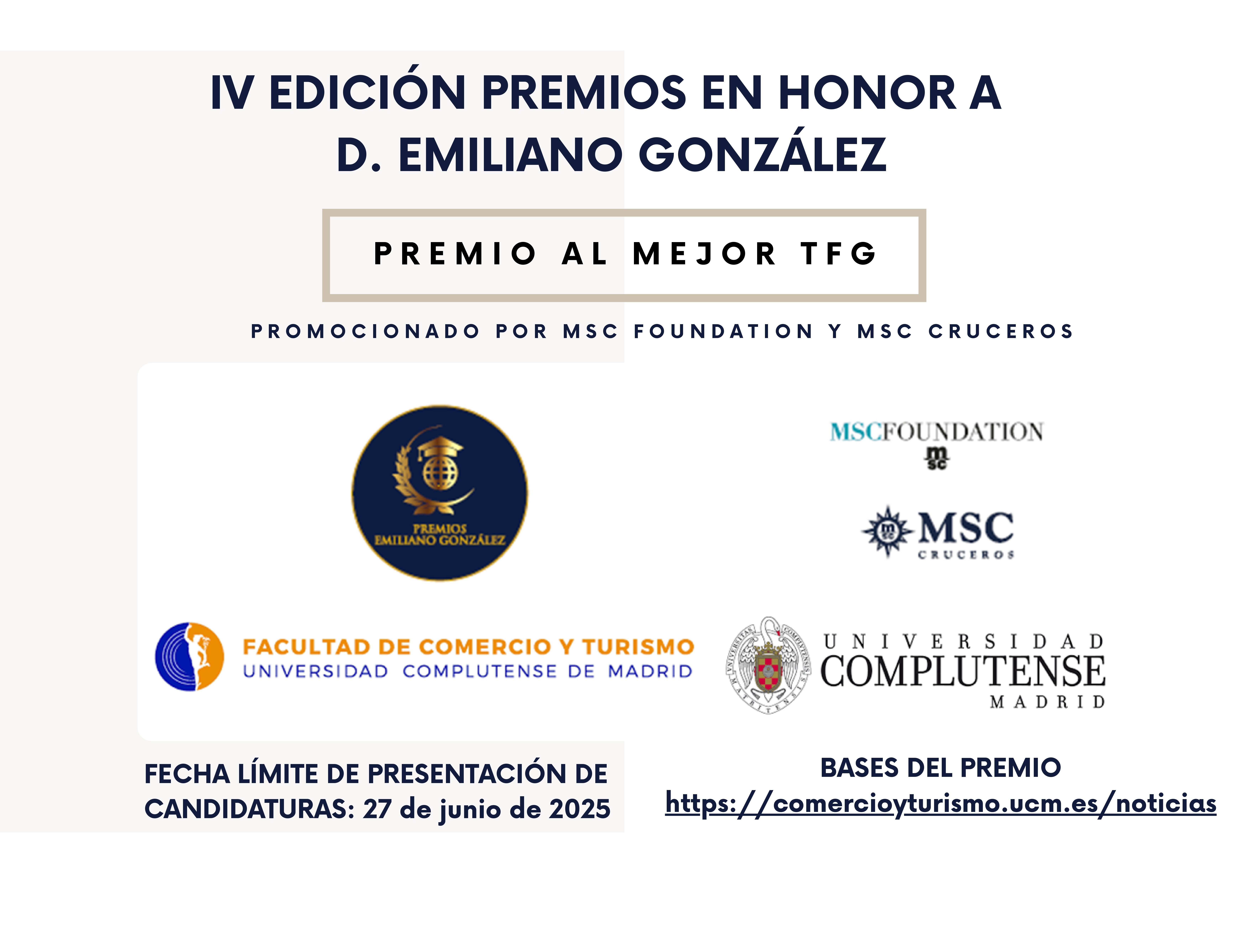 IV Edición de los Premios en honor a D. Emiliano González